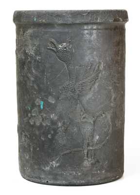 Extremely Rare Anna Pottery Porch Vase w/ Applied Dragon Motif