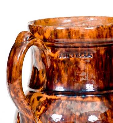 Fine JOHN BELL (Waynesboro) Redware Ale Mug