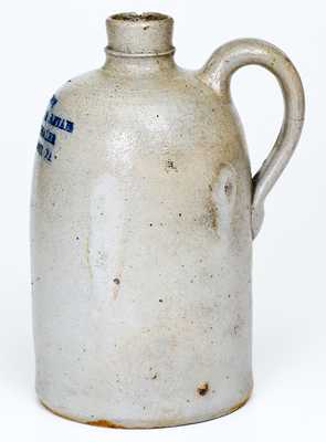 Extremely Rare Glen Rock, Pennsylvania, Stoneware Advertising Jugs (Baltimore)