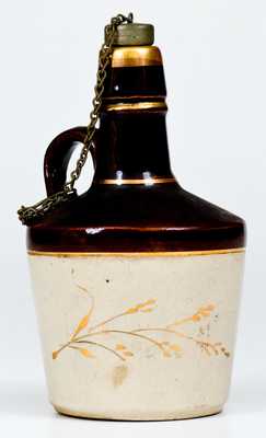 Extremely Rare Glen Rock, Pennsylvania, Stoneware Advertising Jugs (Baltimore)