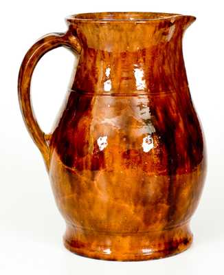 Exceptional JOHN W. BELL / Waynesboro, Pa. Redware Pitcher