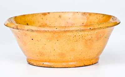 Scarce Small-Sized JOHN BELL Redware Bowl, Waynesboro, PA