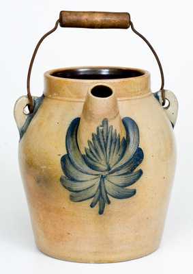 Rare One-Gallon COWDEN & WILCOX / HARRISBURG Stoneware Batter Pail w/ Cherries