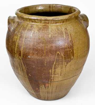 Outstanding Fifteen-Gallon Stoneware Jar by Enslaved Potter, Dave, Lm / Feb. 15, 1858
