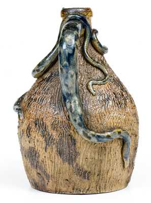 Extremely Rare Bray Family, Evansville, Indiana Temperance Jug