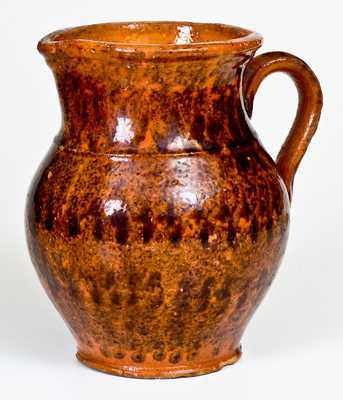 Glazed Redware Pitcher, probably Pennsylvania, second or third quarter 19th century