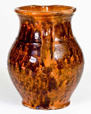 Glazed Redware Pitcher, probably Pennsylvania, second or third quarter 19th century