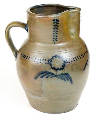 Outstanding Two-Gallon Stoneware Pitcher, attrib. Thomas Amoss, Henrico County, VA, c1820