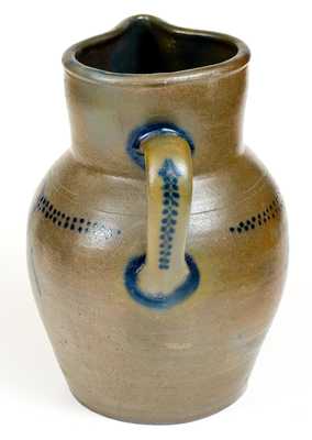 Outstanding Two-Gallon Stoneware Pitcher, attrib. Thomas Amoss, Henrico County, VA, c1820