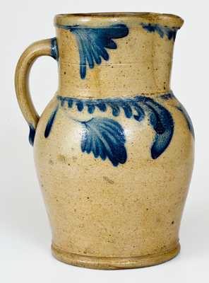 One-Gallon Cobalt-Decorated Stoneware Pitcher, attrib. Richard C. Remmey, Philadelphia