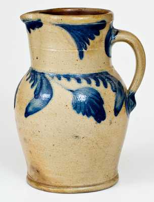 One-Gallon Cobalt-Decorated Stoneware Pitcher, attrib. Richard C. Remmey, Philadelphia