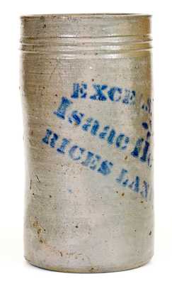 EXCELSIOR WORKS / Isaac Hewitt, Jr. / RICES LANDING, PA Stoneware Canning Jar