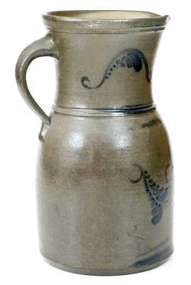 Fine Cobalt-Decorated Stoneware Pitcher, Western PA origin, circa 1870