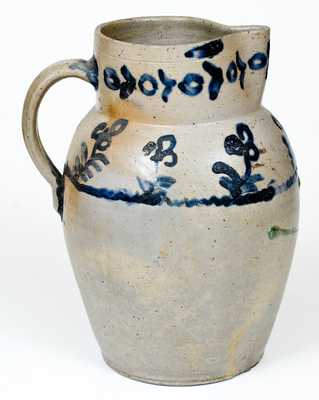 Rare Baltimore Stoneware Pitcher, attributed to Parr & Burland, c1820