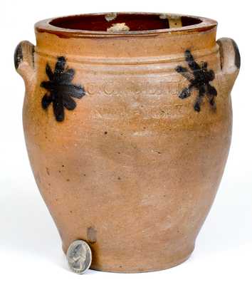 Small-Sized C. CROLIUS / NEW-YORK Ovoid Stoneware Jar