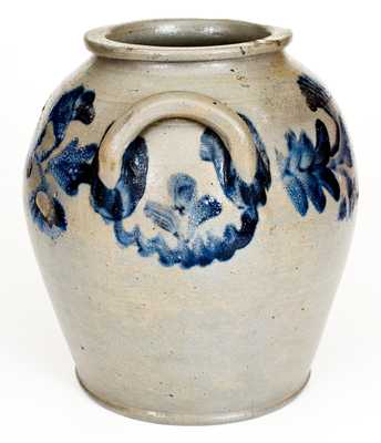 Two-Gallon Henry Harrison Remmey, Philadelphia Stoneware Jar, c1835