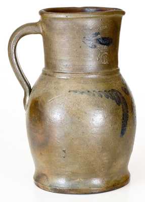 Rare J.M. HICKERSON / STRASBURG, VIRGINIA Star-Marked Stoneware Pitcher