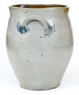 Two-Gallon PAUL : CUSHMAN Stoneware Jar (Albany, NY)