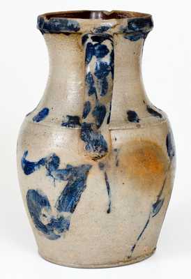 One-Gallon Cobalt-Decorated Stoneware Pitcher, Inscribed