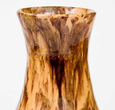 Rare BAECHER / WINCHESTER, VA Shenandoah Valley Glazed Redware Vase