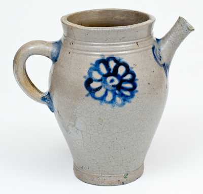Very Rare 18th Century Stoneware Spouted Vessel, Crolius Family, Manhattan, NY