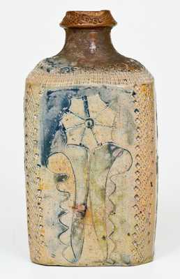 Extremely Rare and Important Colonial Stoneware Vessel, Crolius Pottery, Manhattan