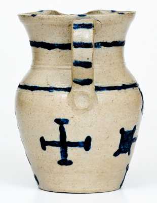 Cobalt-Decorated Stoneware Pitcher, NC origin, late 19th or early 20th century