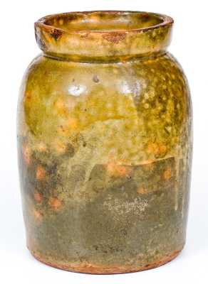 Galena Pottery Redware Preserve Jar