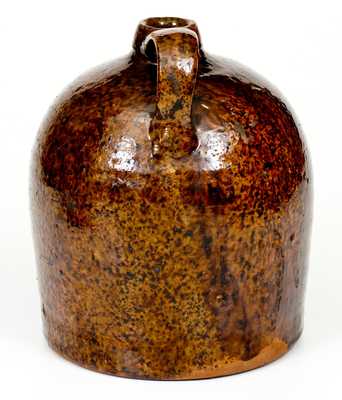 Galena Pottery Redware Jug, Squat-Shaped