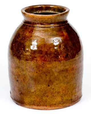 Galena Pottery Redware Jar w/ Rounded Shoulder