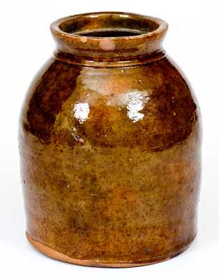 Galena Pottery Redware Jar w/ Rounded Shoulder