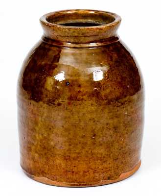 Galena Pottery Redware Jar w/ Rounded Shoulder