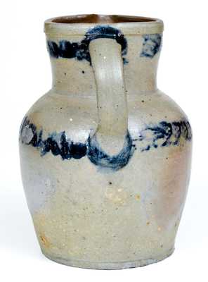 Half-Gallon Stoneware Pitcher with Cobalt Stripe Decoration, Baltimore, MD origin