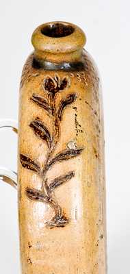 Rare Stoneware Ring Jug w/ Incised and Impressed Decoration, Manhattan, NY or possibly NJ
