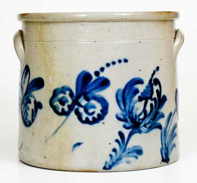 Rare Two-Gallon 1876 Stoneware Crock, possibly Frank B. Norton, Worcester, MA