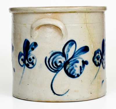 Rare Two-Gallon 1876 Stoneware Crock, possibly Frank B. Norton, Worcester, MA