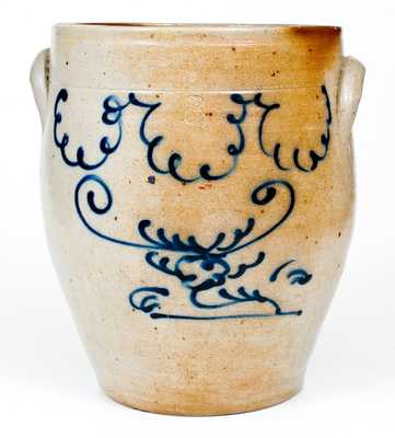 Three-Gallon Stoneware Jar attrib. Smith & Day, Norwalk, CT, c1840