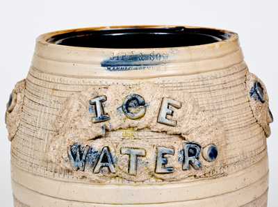 Extremely Rare SIPE & SONS / WILLIAMSPORT, PA Stoneware Ice Water Cooler