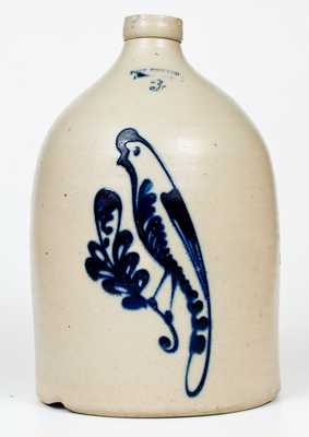 Three-Gallon FORT EDWARD / POTTERY CO. Stoneware Parrot Jug