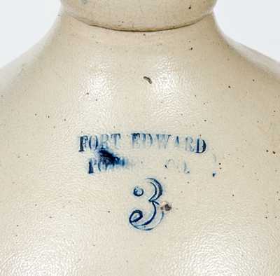 Three-Gallon FORT EDWARD / POTTERY CO. Stoneware Parrot Jug