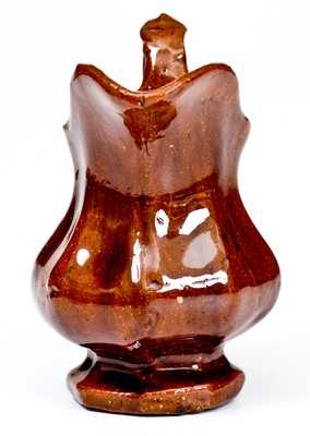 Miniature Glazed Redware Molded Pitcher, attrib. Henry Gast, Lancaster, PA