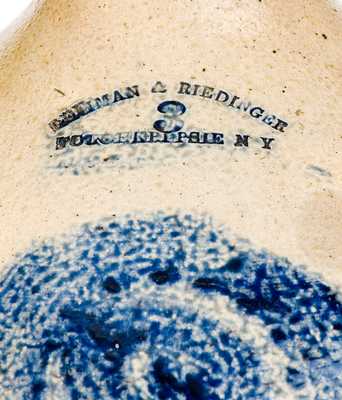 Three-Gallon LEHMAN & RIEDINGER / POUGHKEEPSIE N Y Stoneware Jug