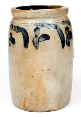 One-Gallon Stoneware Jar attributed to Richard C. Remmey, Philadelphia, PA