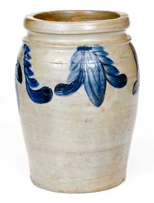 Fine B. C. MILBURN / ALEXA. Alexandria, VA Stoneware Jar with Floral Decoration