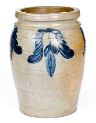 Fine B. C. MILBURN / ALEXA. Alexandria, VA Stoneware Jar with Floral Decoration