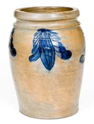 Fine B. C. MILBURN / ALEXA. Alexandria, VA Stoneware Jar with Floral Decoration