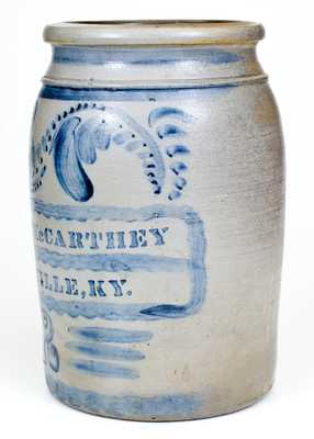 Two-Gallon Maysville, KY Stoneware Advertising Crock