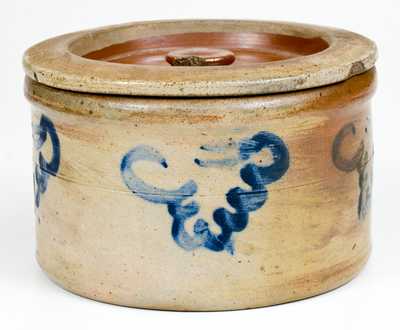 Half-Gallon Wingender, Haddonfield, NJ Stoneware Butter Crock