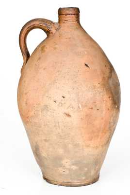 PAUL : CUSHMANS (Early Albany, New York) Stoneware Jug