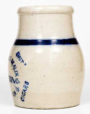 Rare C. RIESTER / GALION, Ohio Stoneware Advertising Cooler
